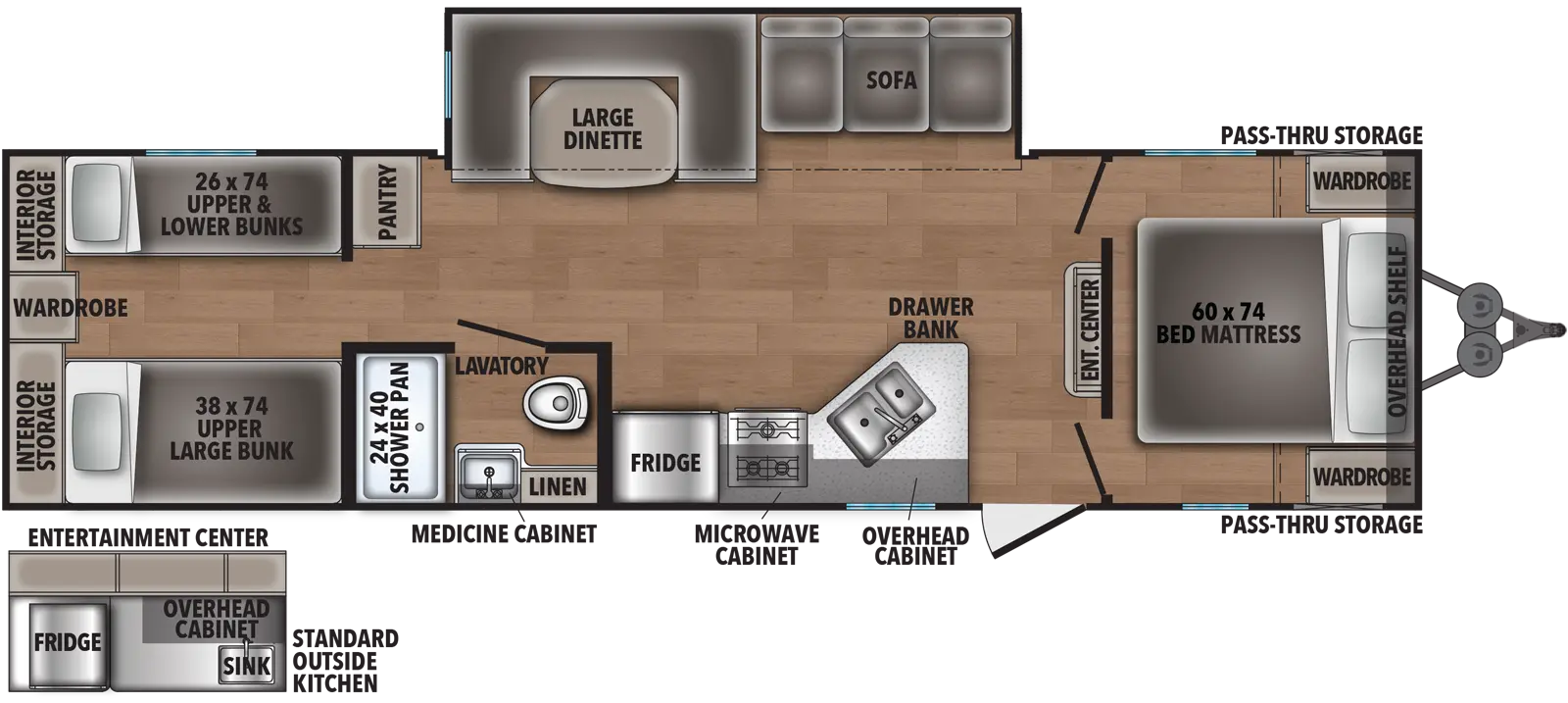 Shasta 31OK Floorplan